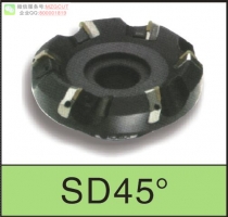 進(jìn)口SD機(jī)夾式45度平面銑刀盤裝SDKN1203/1504..刀片
