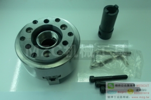 CHANDOX臺灣千島三爪中空中實高速油壓夾頭,高速回轉(zhuǎn)油缸硬爪生爪