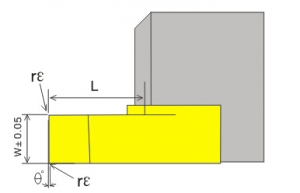 小零件切斷刀片CTPA07/10/15/20/25/30FRN請注意刀尖斷料方向